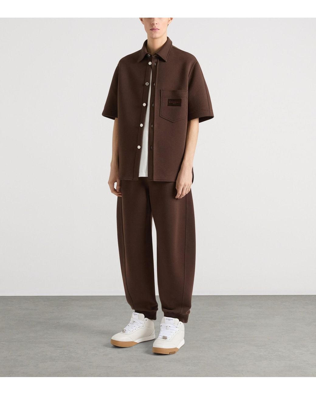 Givenchy Brown Couture Seam Sweatpants for men
