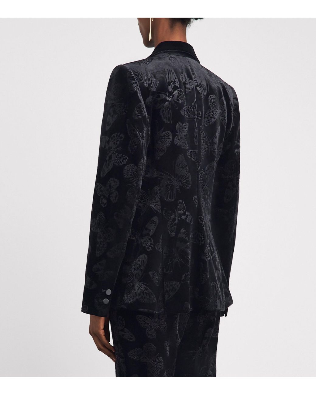 L'Agence Black Velvet Chamberlain Blazer