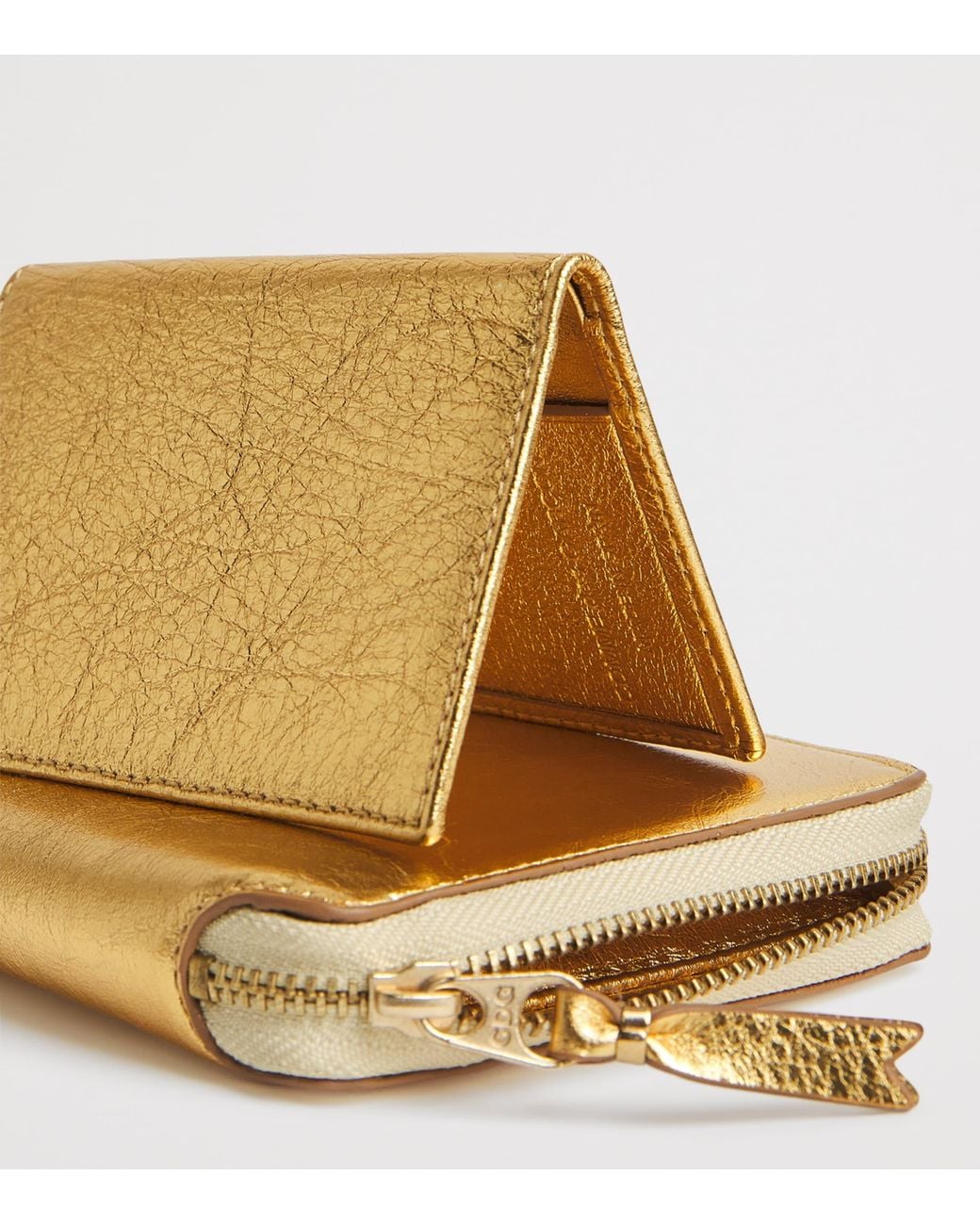 Comme des Garçons Yellow Small Leather Pouch for men