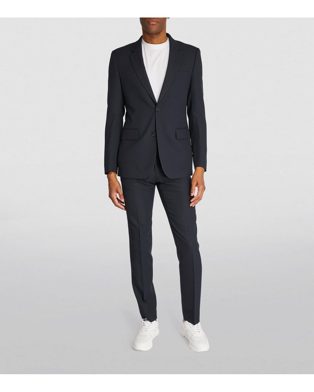 Sandro Blue Wool Suit Jacket for men
