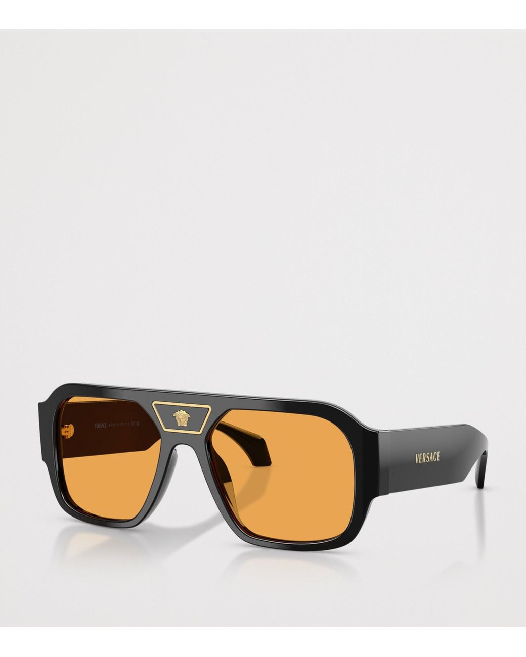 Versace Black Acetate Ve4508U Square Sunglasses for men