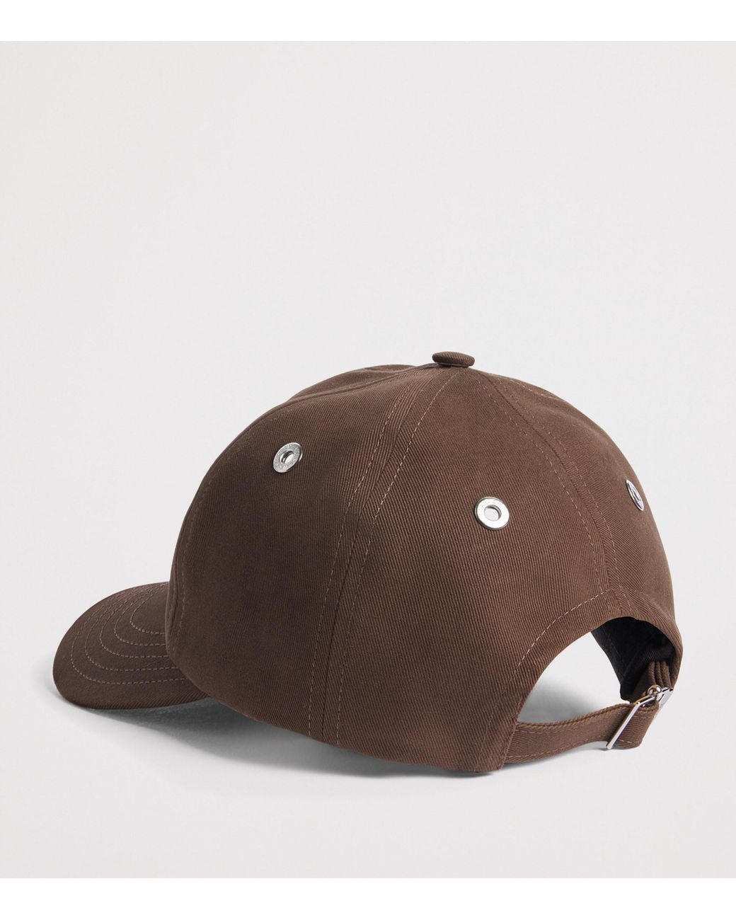 AMI Brown Embroidered Logo Baseball Cap for men