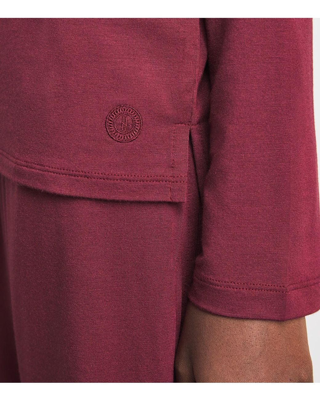 Harrods Purple Jersey Pyjama Set