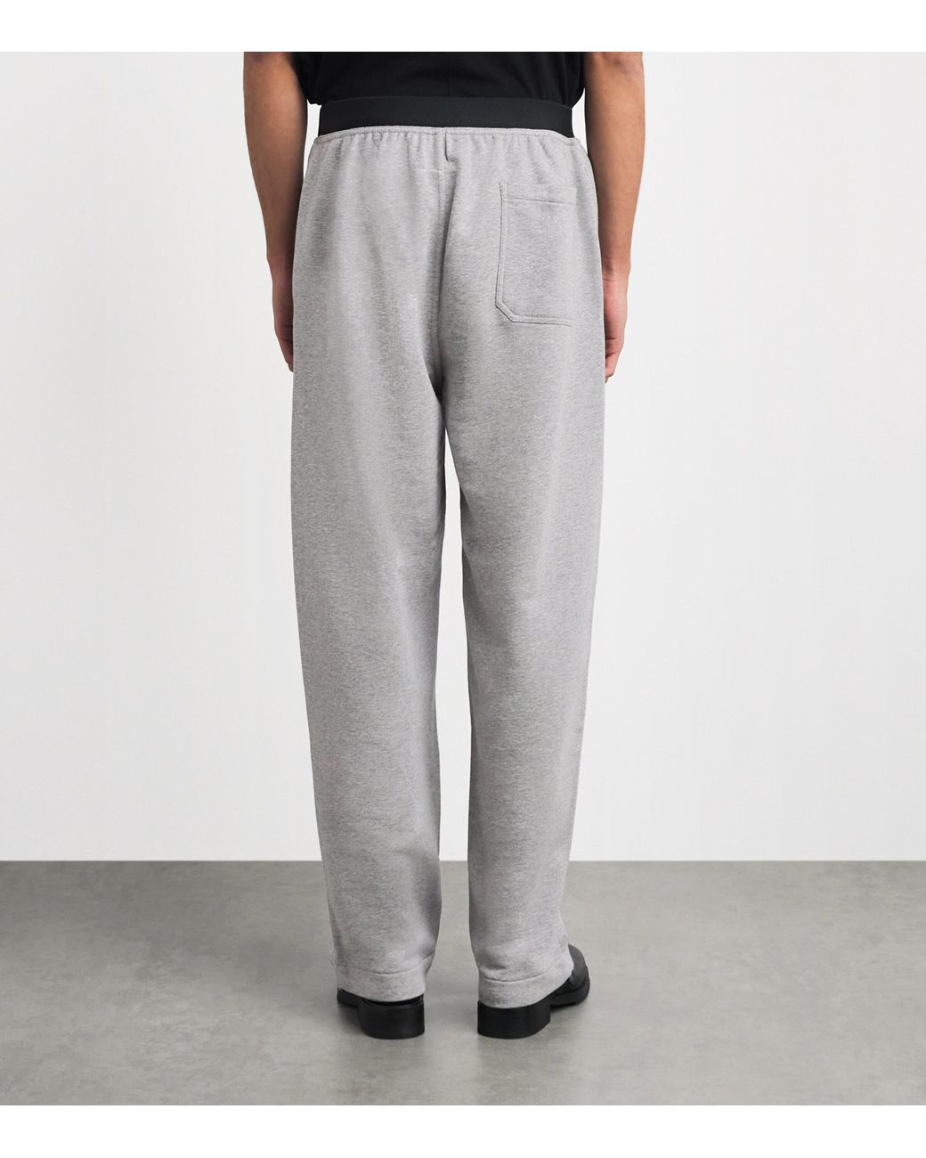 MM6 by Maison Margiela Gray Cotton-Blend Wide-Leg Sweatpants for men