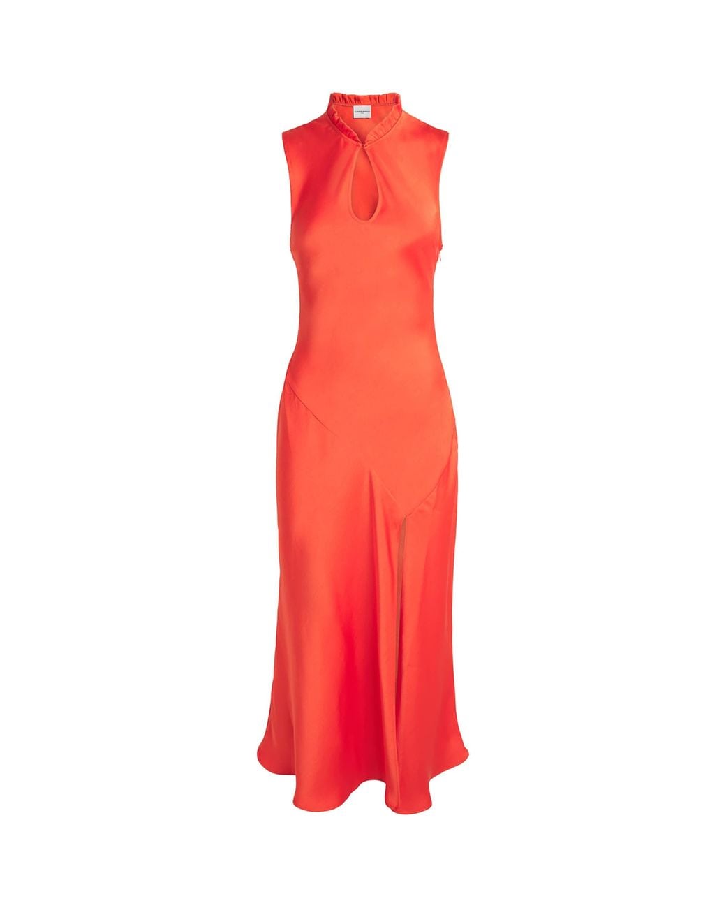 Claudie Pierlot Red Satin Midi Dress
