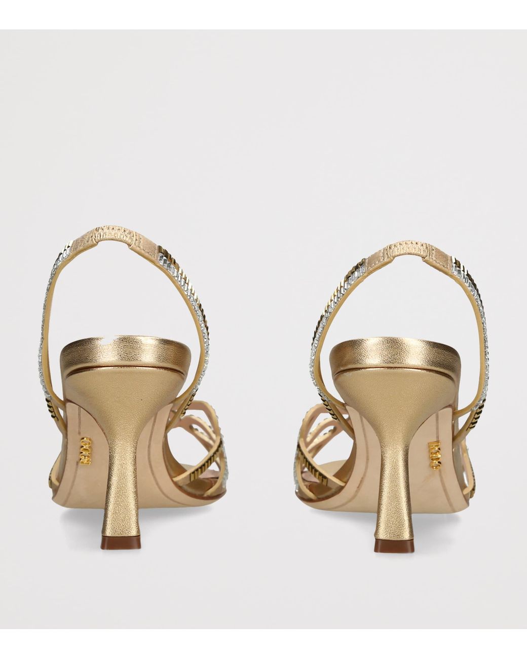 Rodo Metallic Crystal-Embellished Pearle Heeled Sandals 75