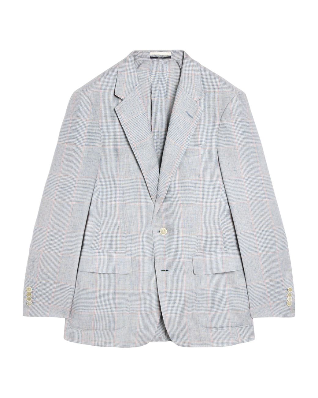 Dunhill Gray Linen Single-Breasted Blazer for men