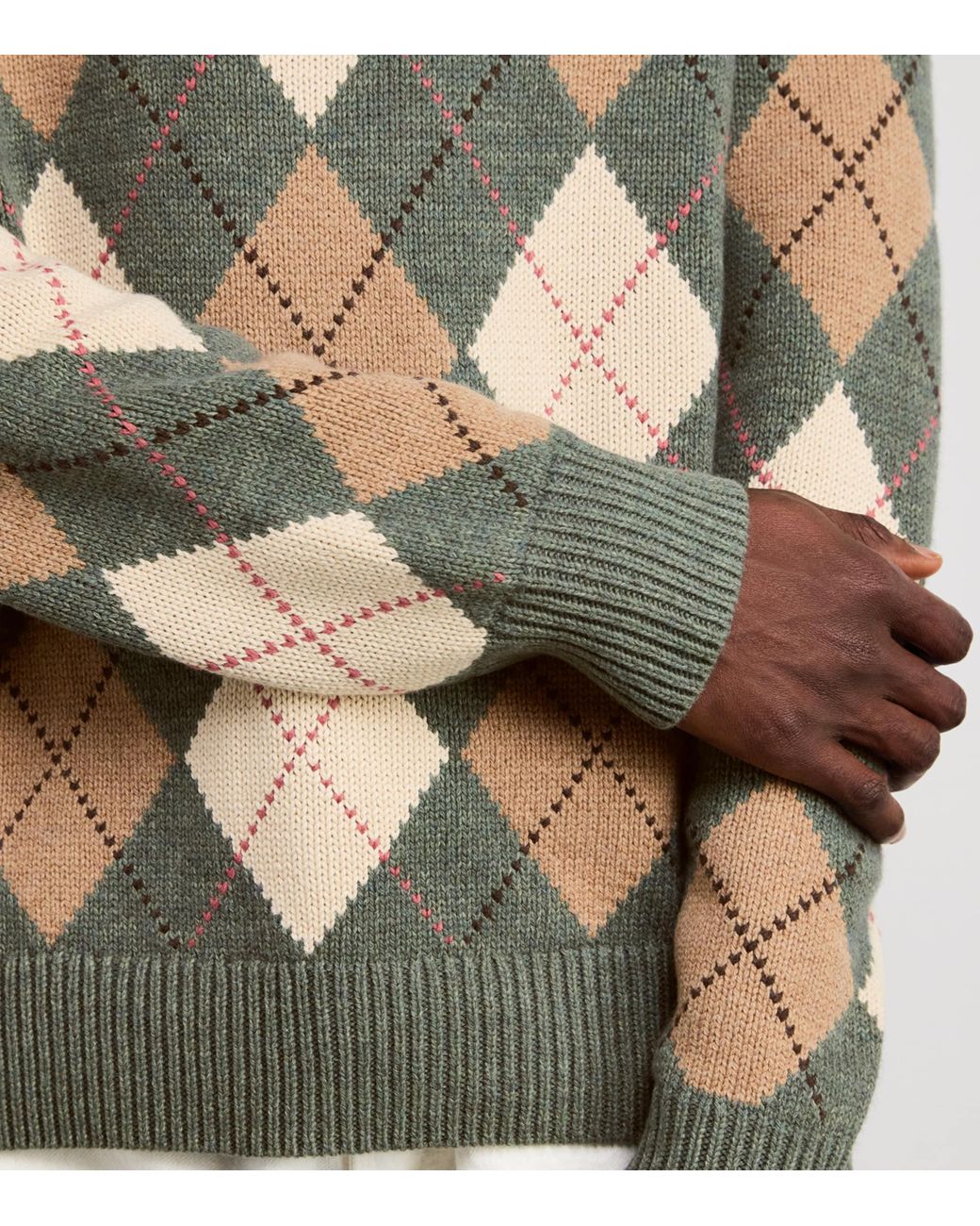 Polo Ralph Lauren Cotton-Wool Argyle Sweater in Gray for Men | Lyst