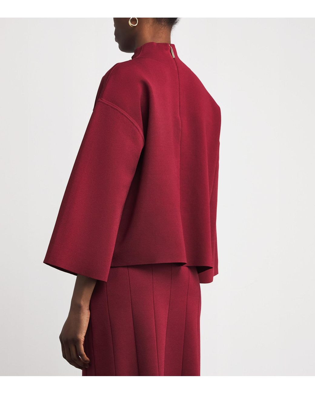 Joseph Red Milano-Knit Larrey Compact Sweater