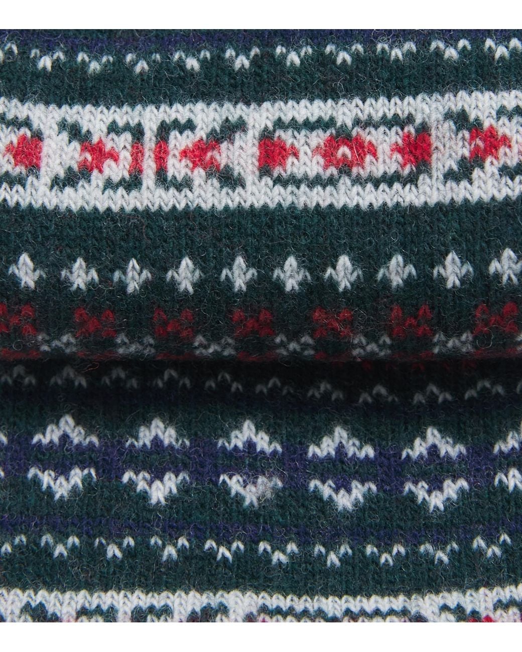 Barbour Blue Wool-Blend Fair Isle Boyd Socks for men