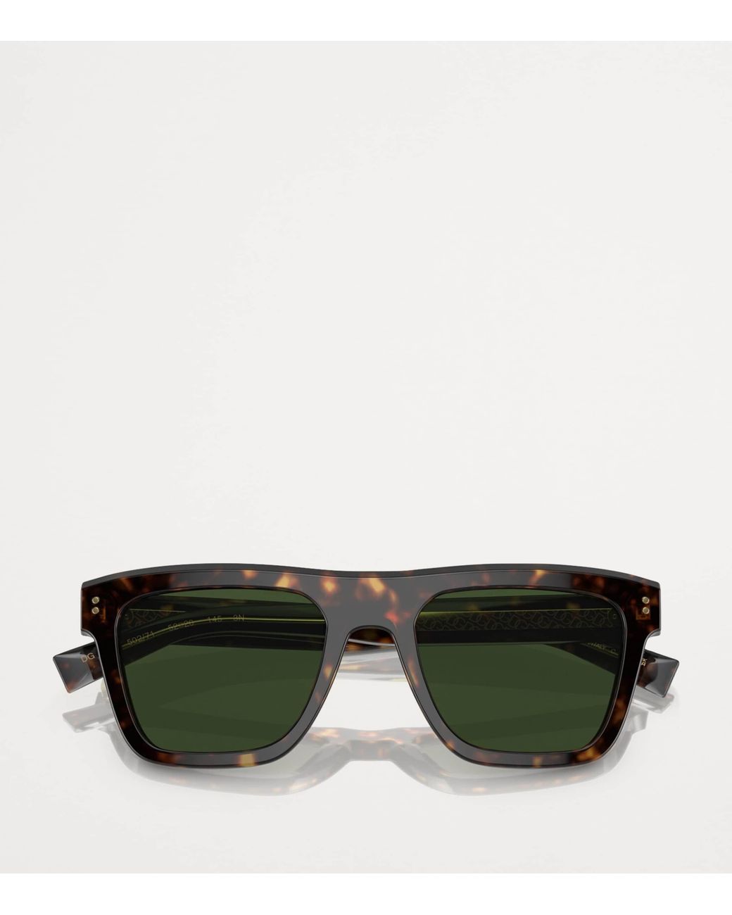 Dolce & Gabbana Green Acetate Square Domenico Sunglasses for men