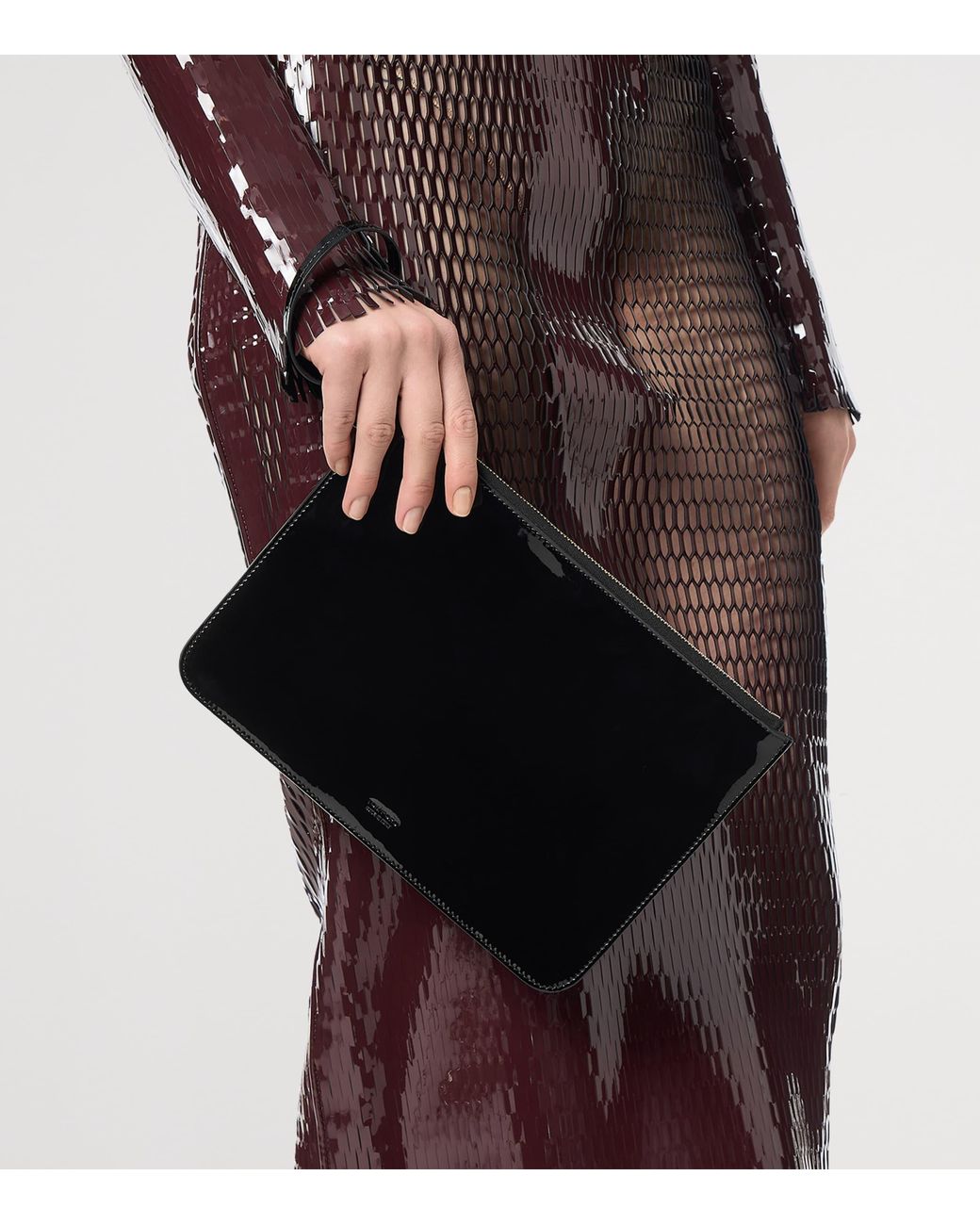 Tom Ford Black Patent Leather Pouch