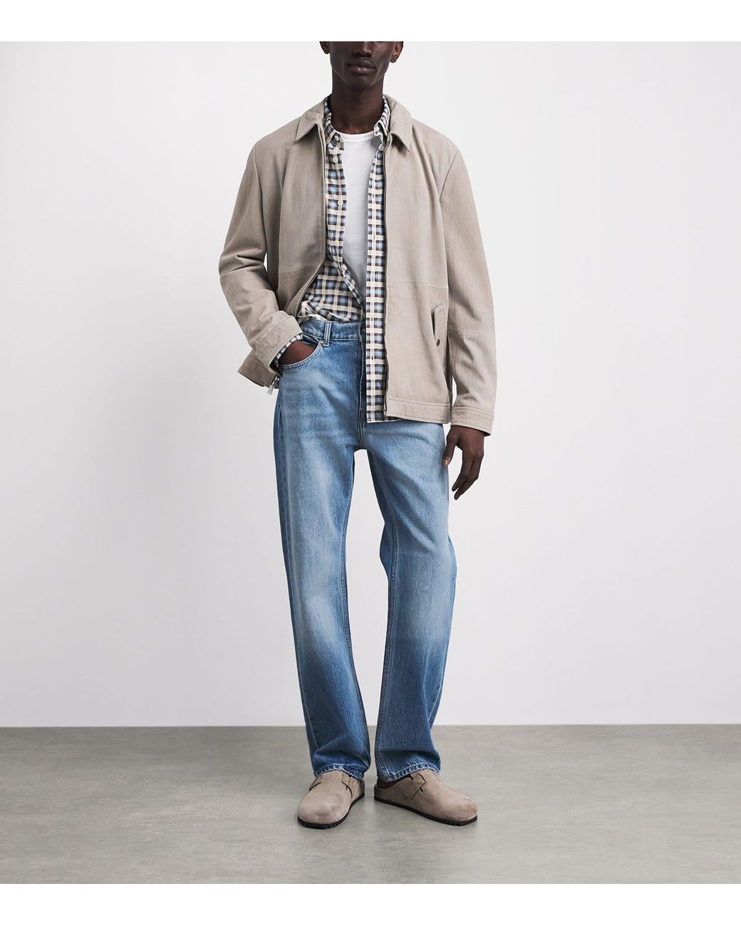 7 For All Mankind Blue Easy Straight Jeans for men