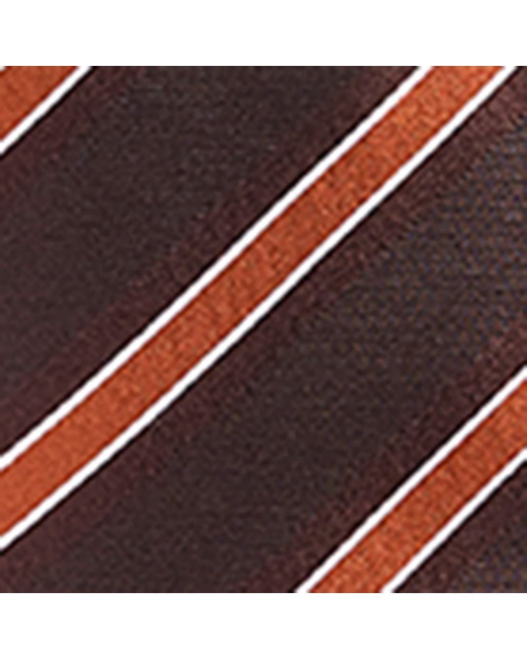 Sandro Brown Silk Stripe Tie