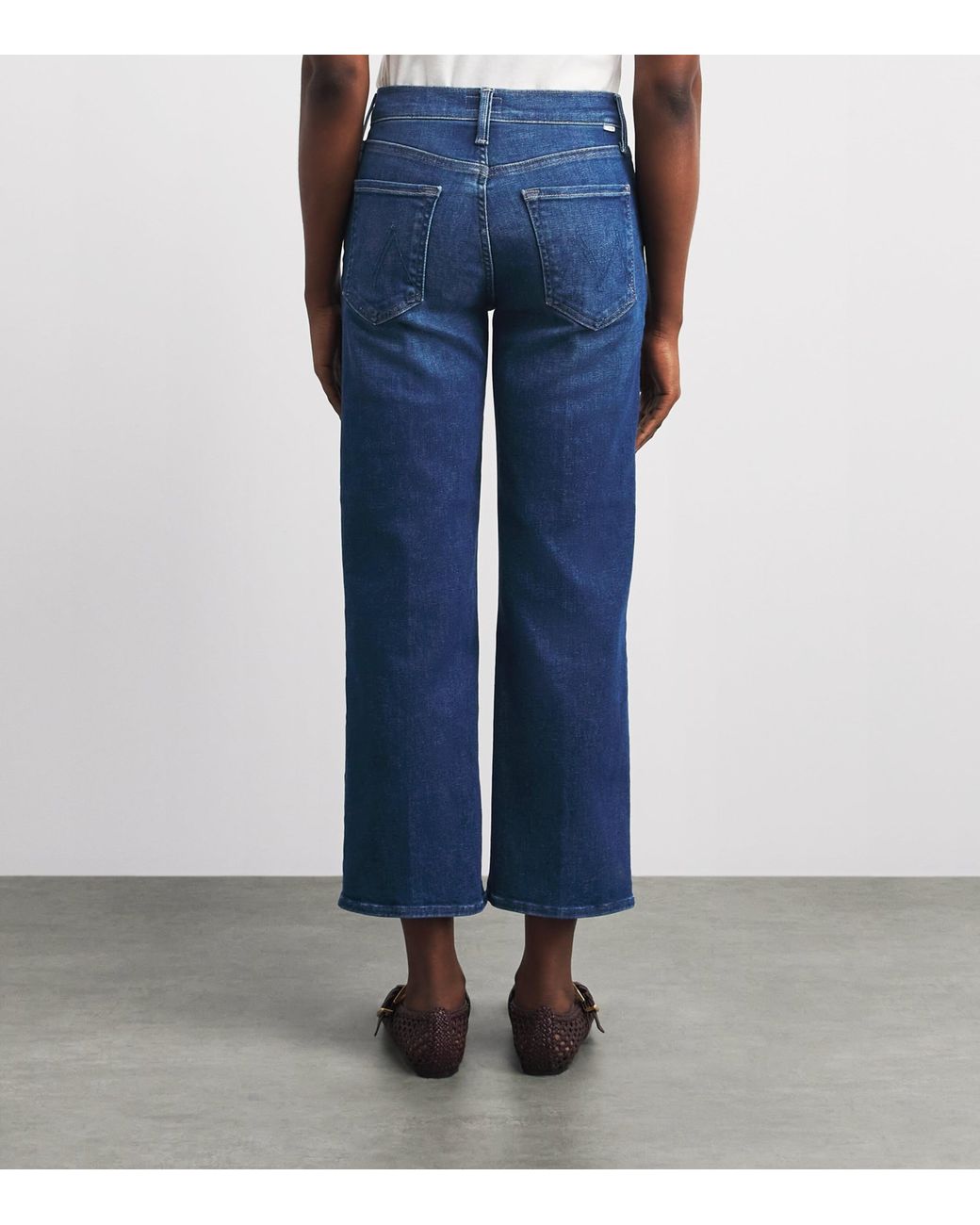 Mother Blue The Rambler Zip Ankle Jeans