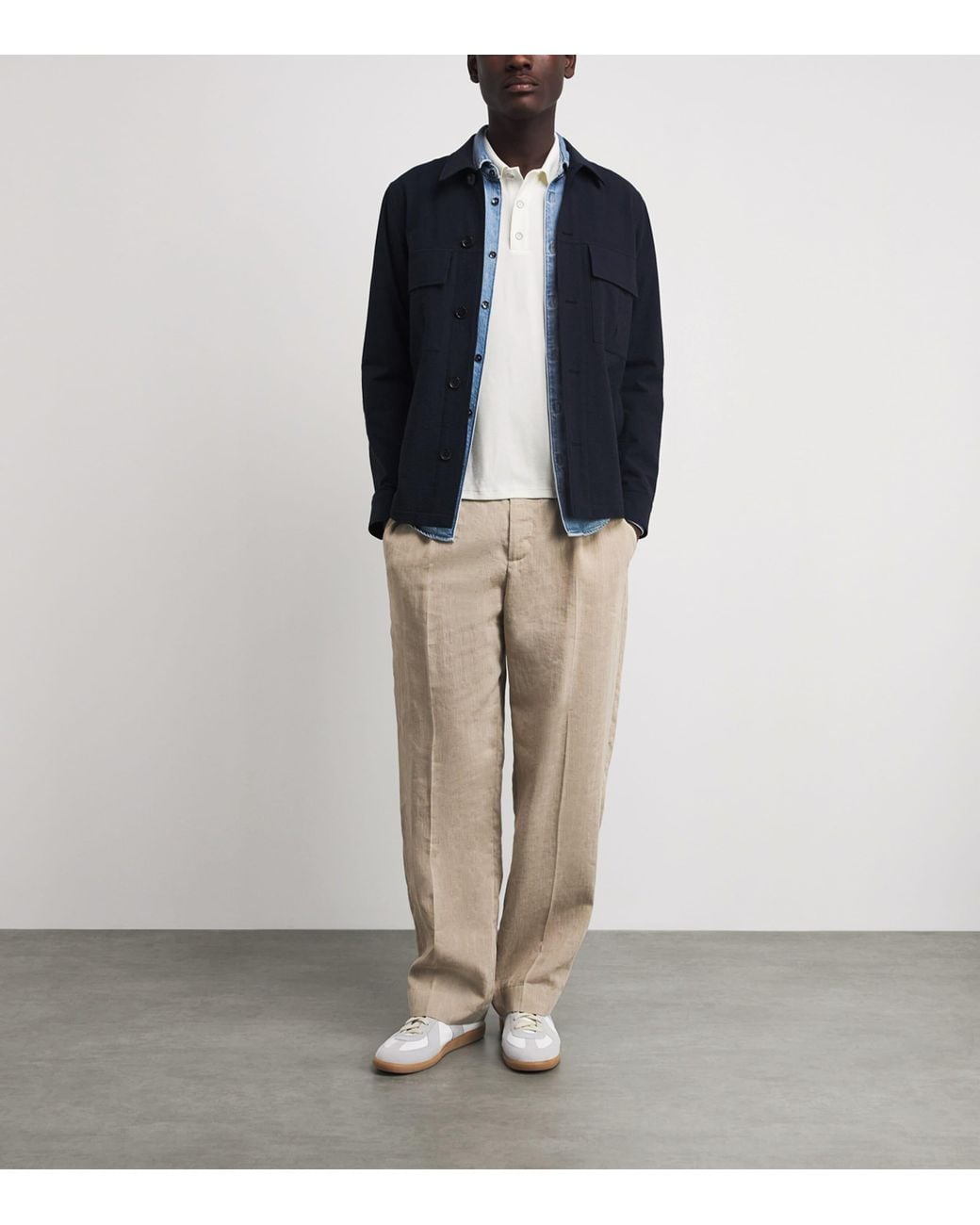 Rag & Bone White Technical Piqué Polo Shirt for men