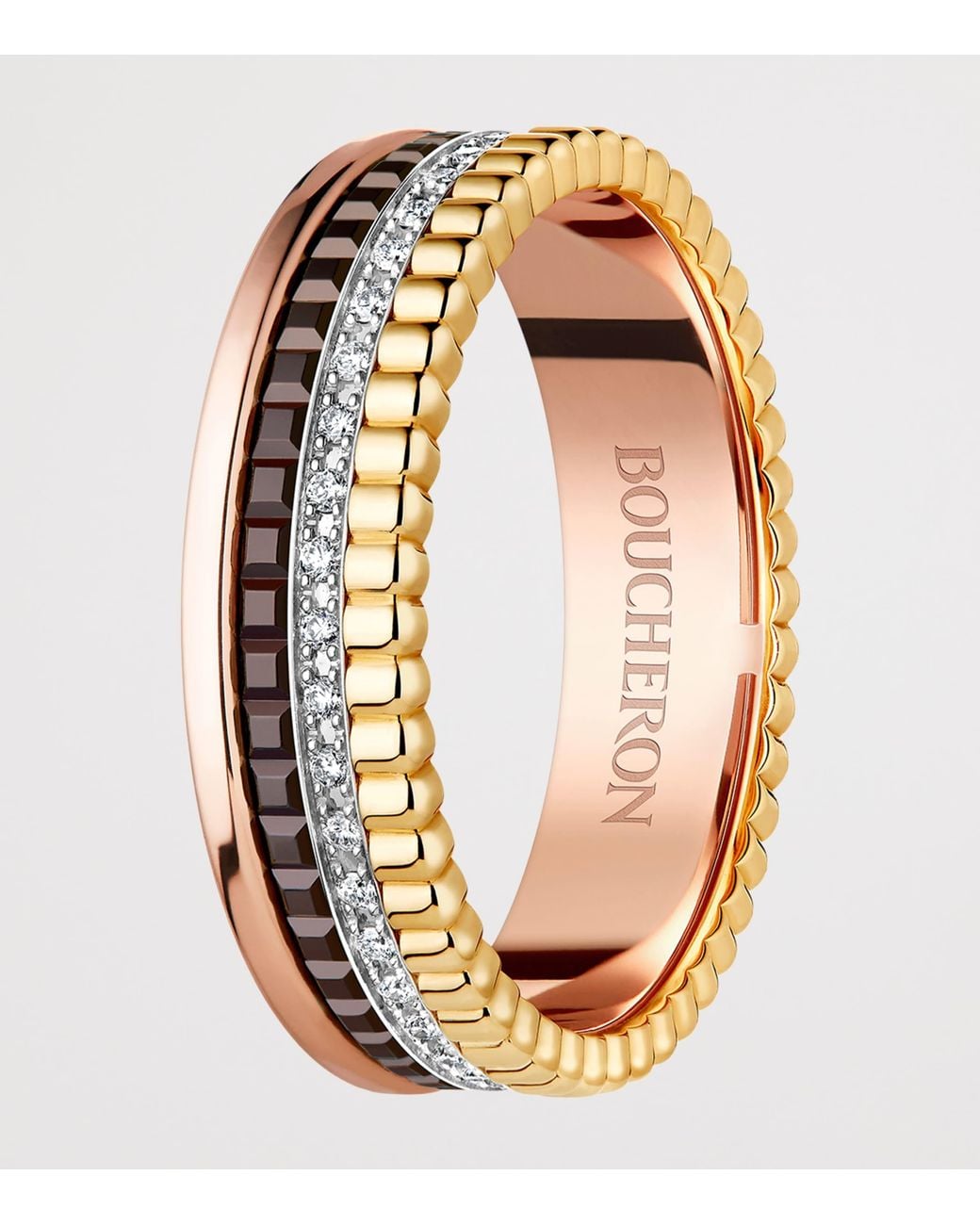 Boucheron Brown Extra Small Mixed Quatre Classique Ring