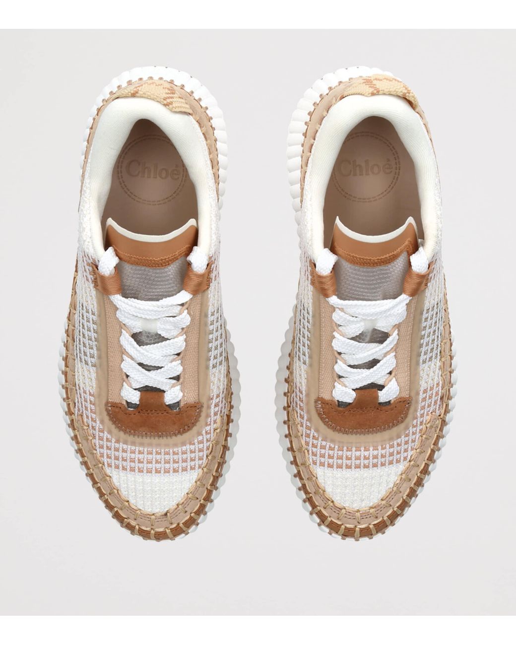 Chloé Natural Nama Runner Sneakers