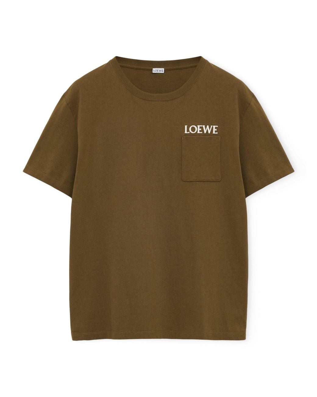 Loewe Green Relaxed Embroidered T-Shirt for men