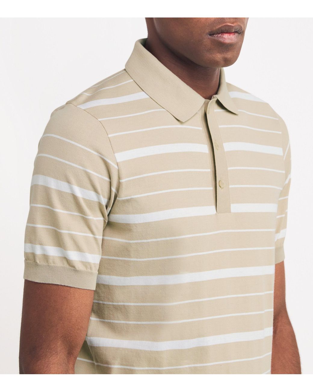 Paul & Shark Natural Cotton Striped Polo Shirt for men