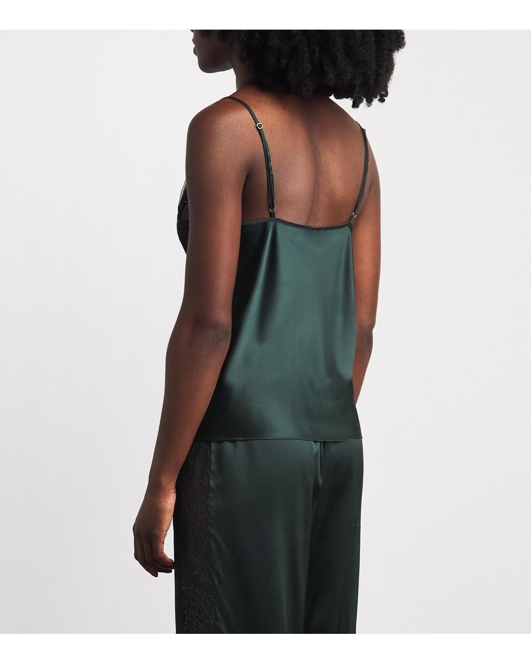 Aubade Green Silk-Blend Midnight Whisper Camisole