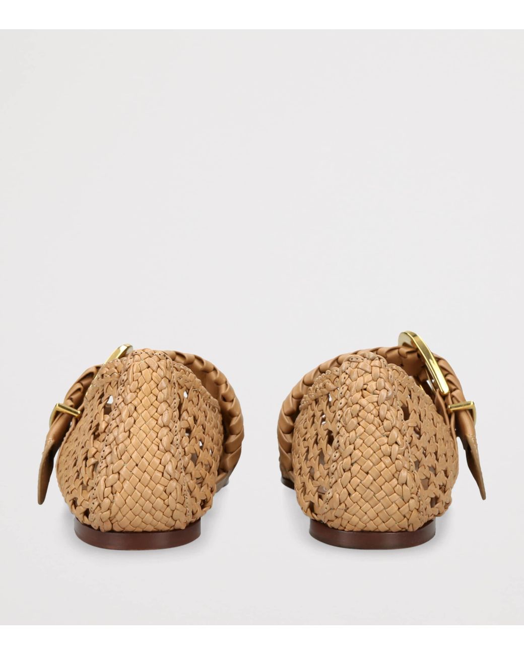 Zimmermann Brown Calf Leather Helix Ballet Flats