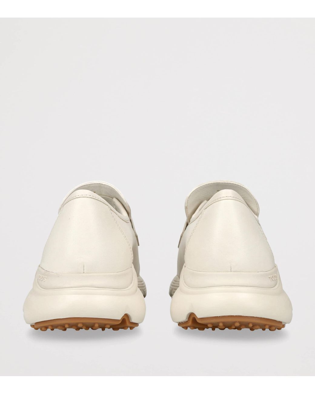Tod's White Leather Sport 54 Loafers 25