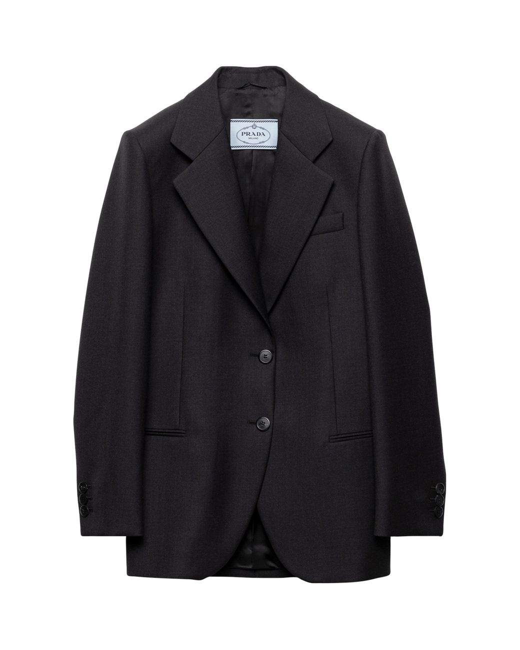 Prada Black Wool Gabardine Jacket