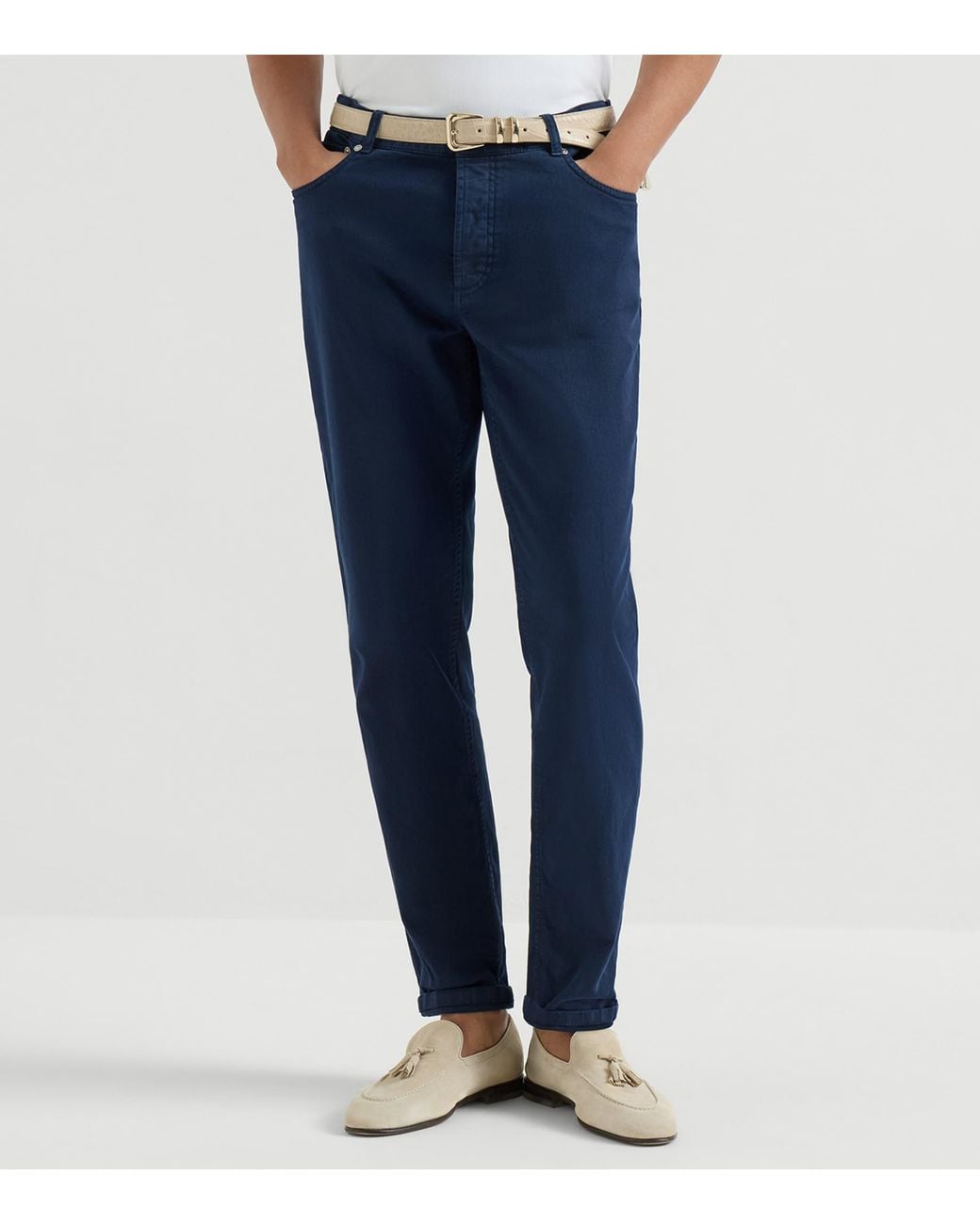 Brunello Cucinelli Blue Comfort Straight Jeans for men