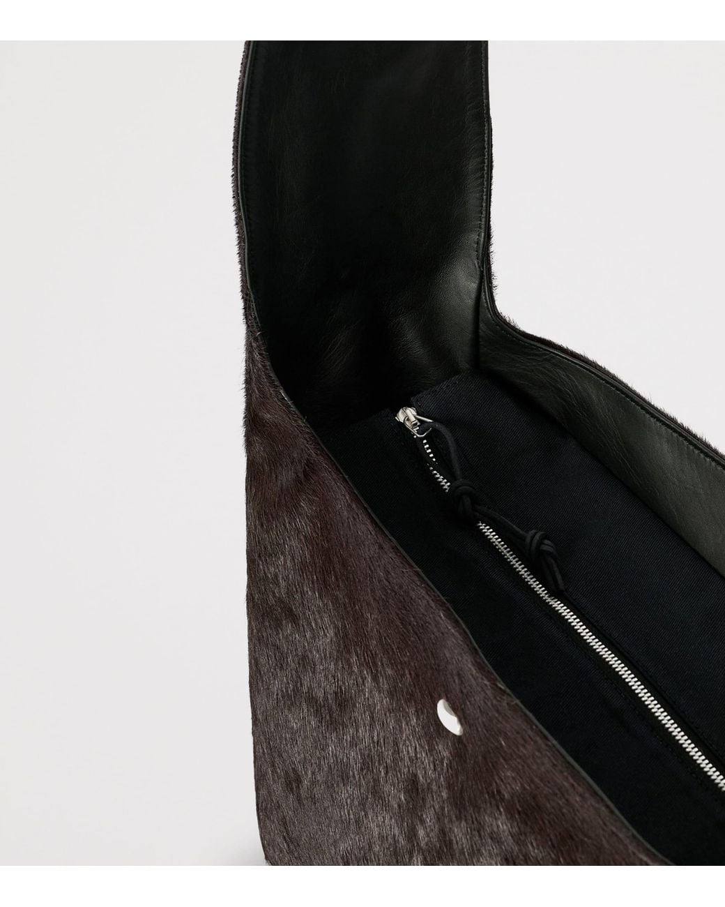 Our Legacy Black Grande Hair Hide Brick Bag for men