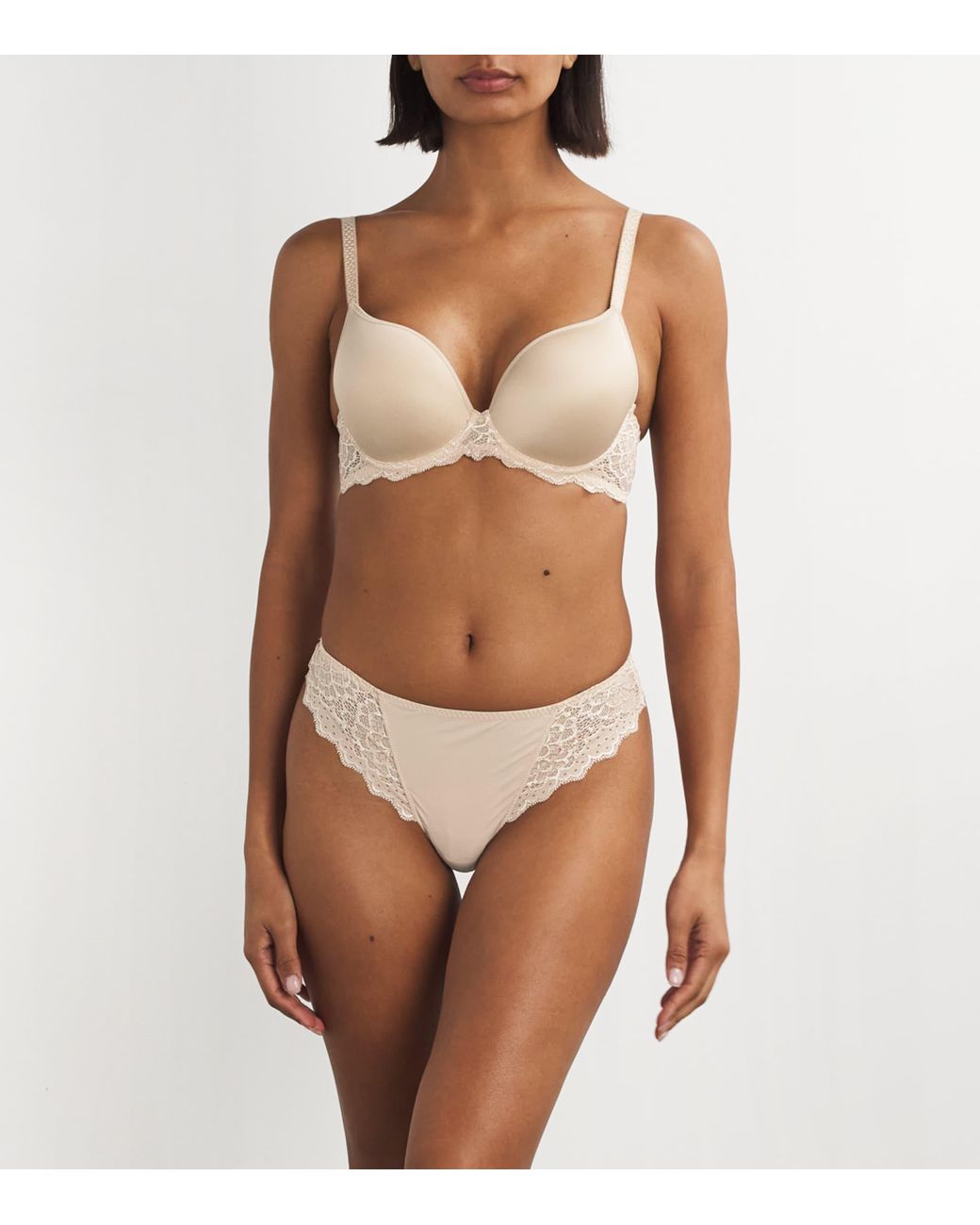 Simone Perele Natural Lace Caresse Tanga