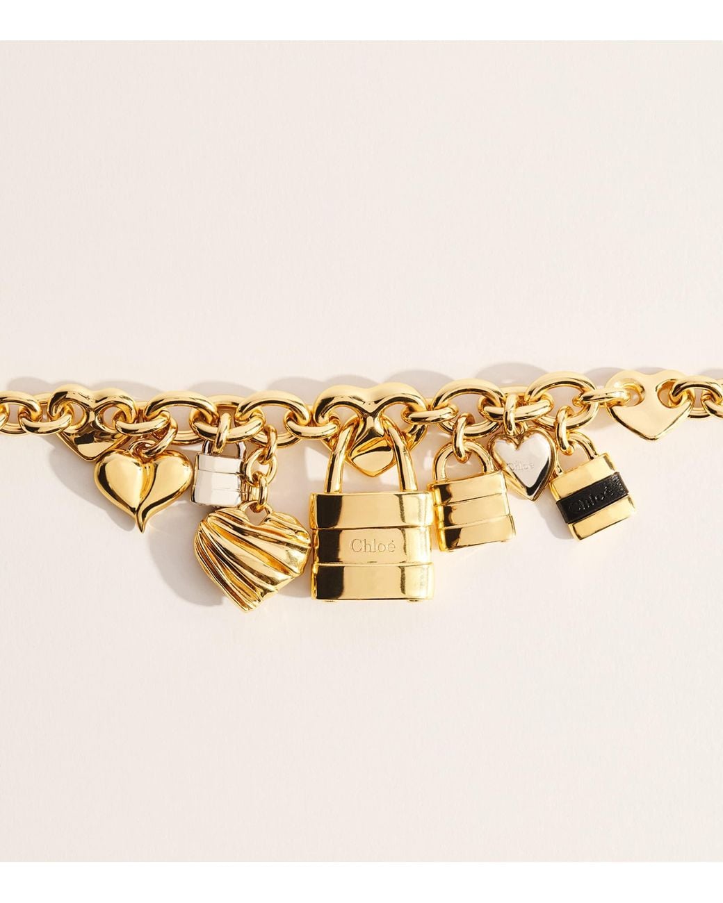 Chloé Metallic Paddington Charms Necklace