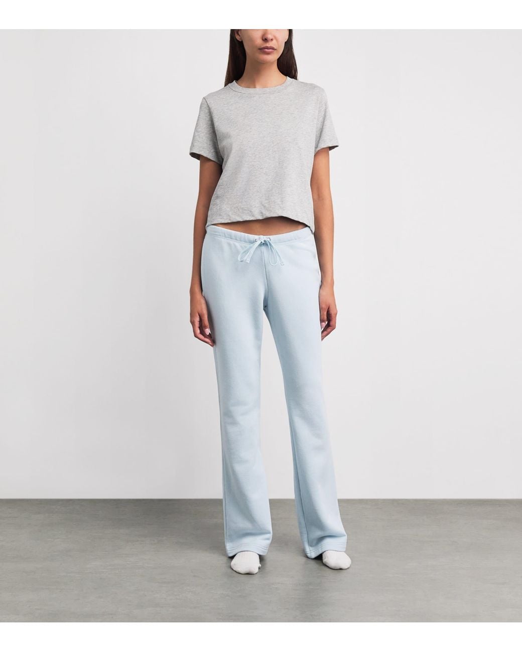 Skims Blue Drapey French Terry Sweatpants