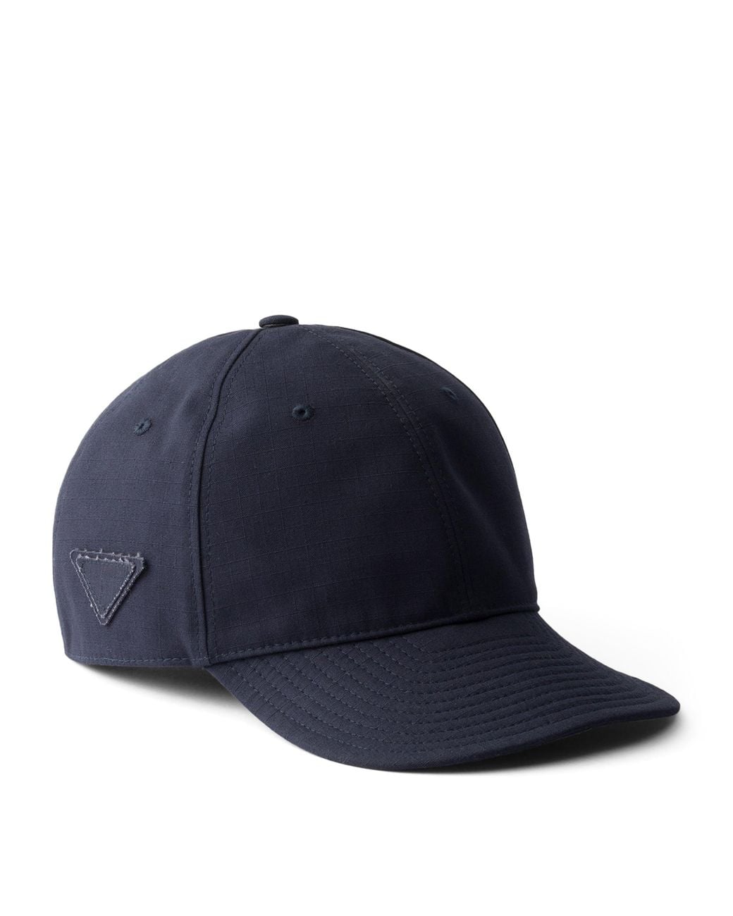 Prada Blue Cotton Ripstop Baseball Cap for men