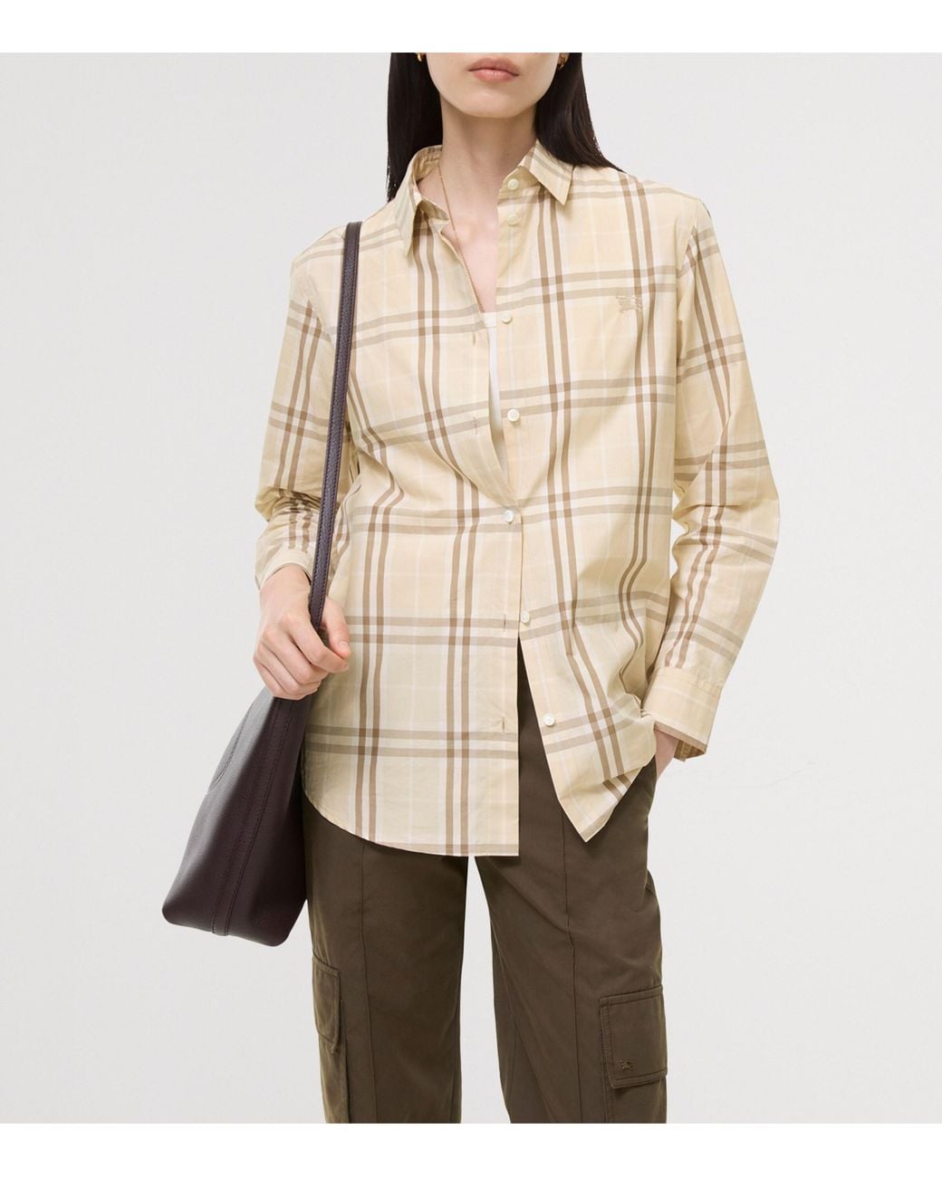 Burberry Natural Cotton Check Shirt