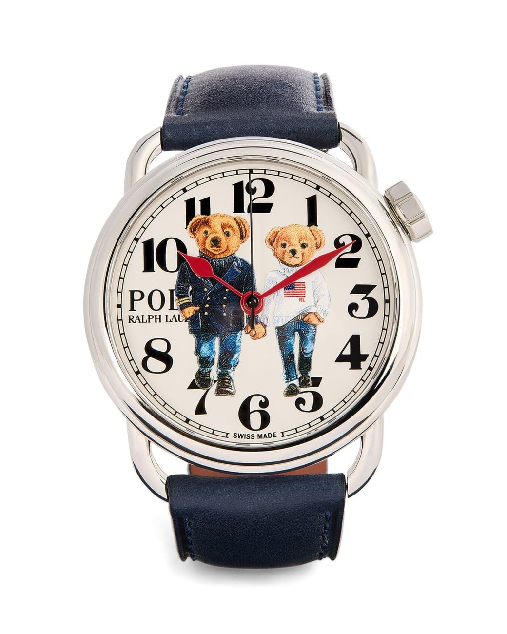 Polo Ralph Lauren Gray Stainless Steel Ralph And Ricky Bear Watch for men