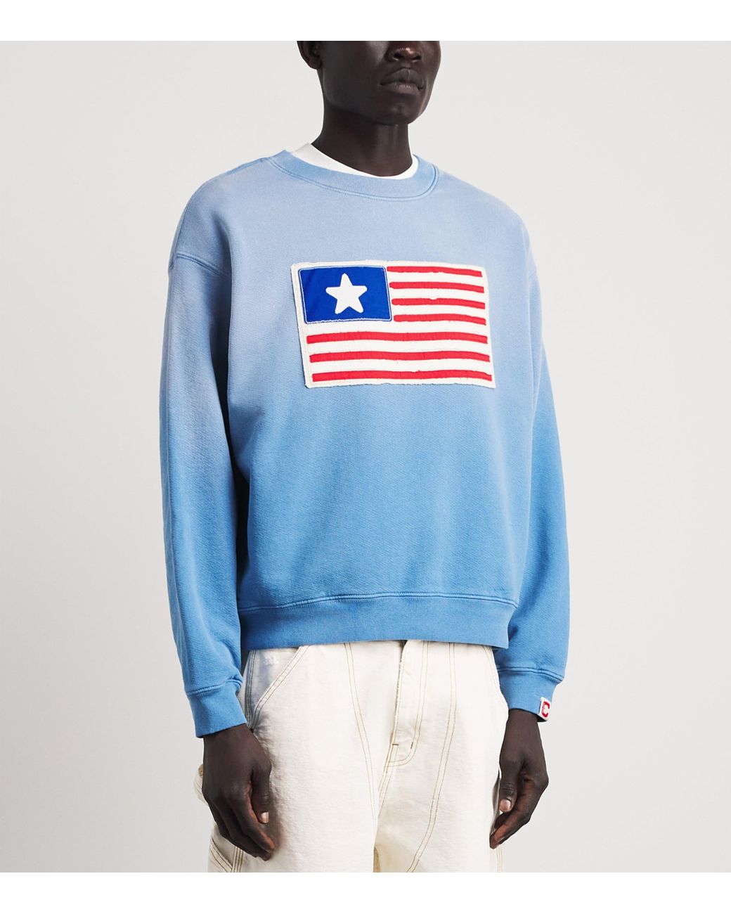 CHERRY LA Blue One-Star Flag Sweatshirt for men