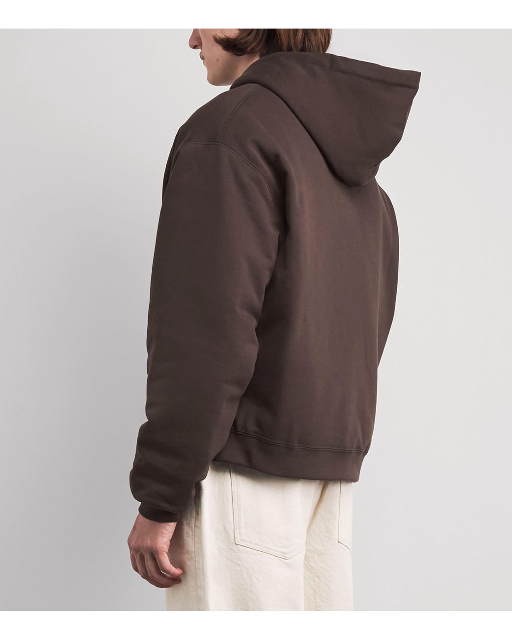 Canada Goose Brown Organic Cotton Reversible Fuse Down Hoodie for men