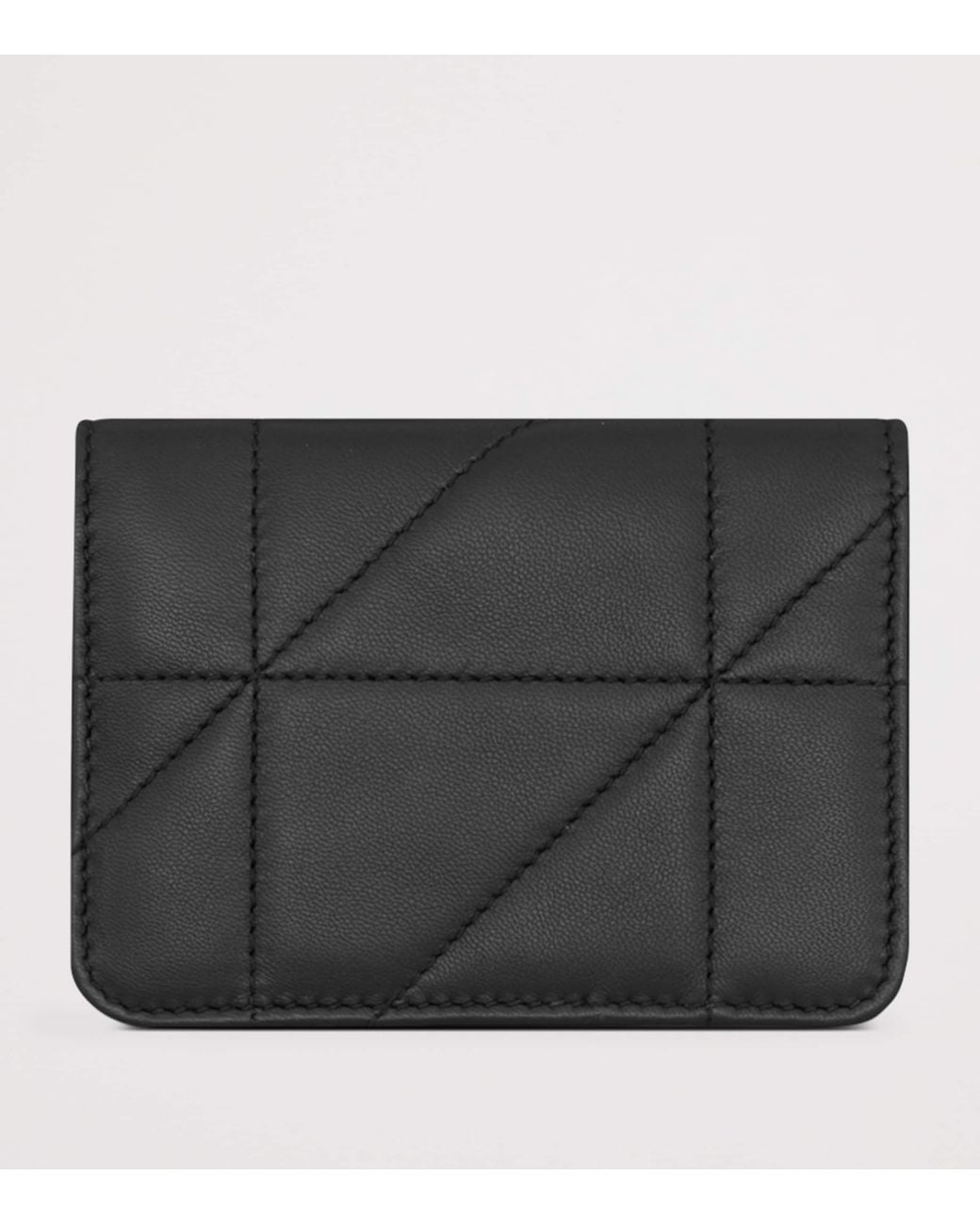 Saint Laurent Black Leather Jamie Bifold Card Holder