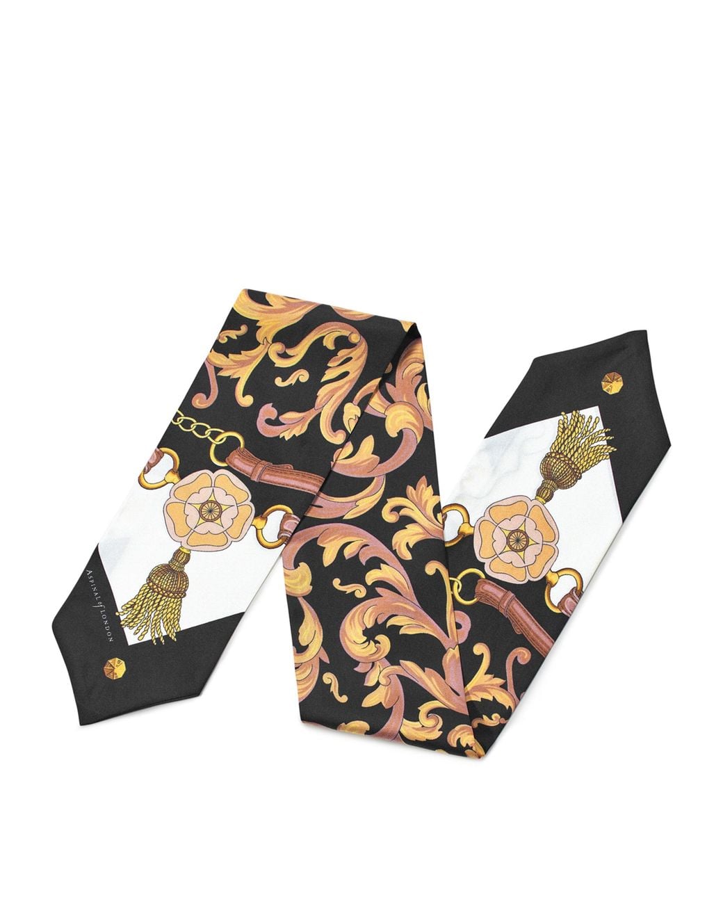 Aspinal Black Signature Scarf