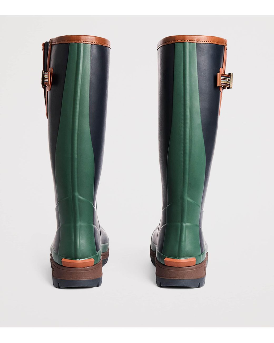 Barbour Blue X Paul Smith Tall Wellington Boots for men