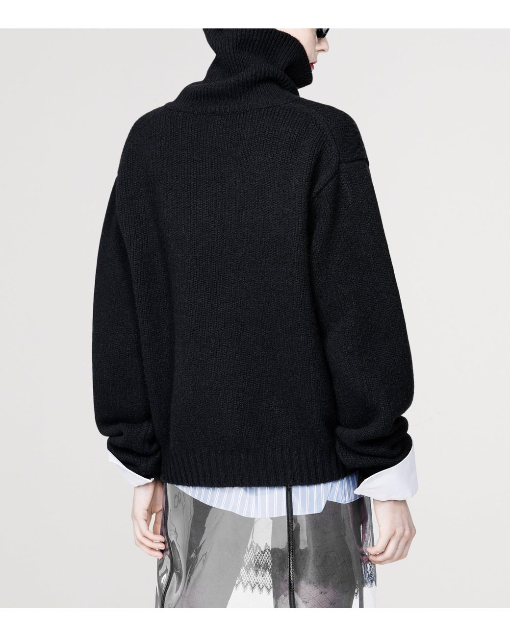 Tom Ford Blue Wool-Cashmere-Mohair Rollneck Sweater