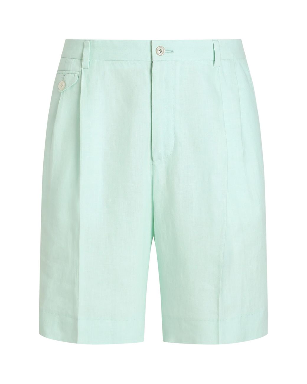 Dolce & Gabbana Blue Linen Bermuda Shorts for men