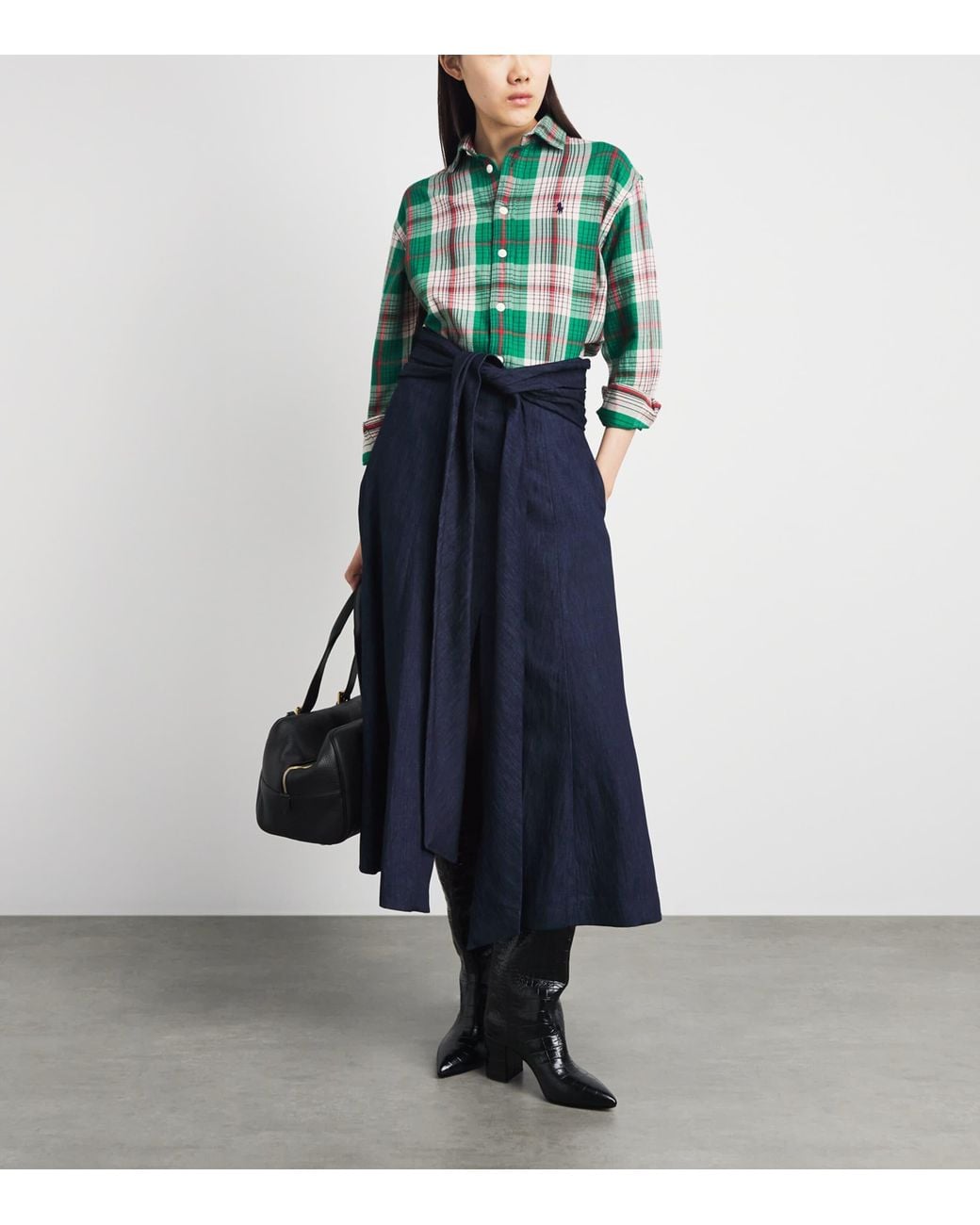 Polo Ralph Lauren Green Cotton Check Shirt