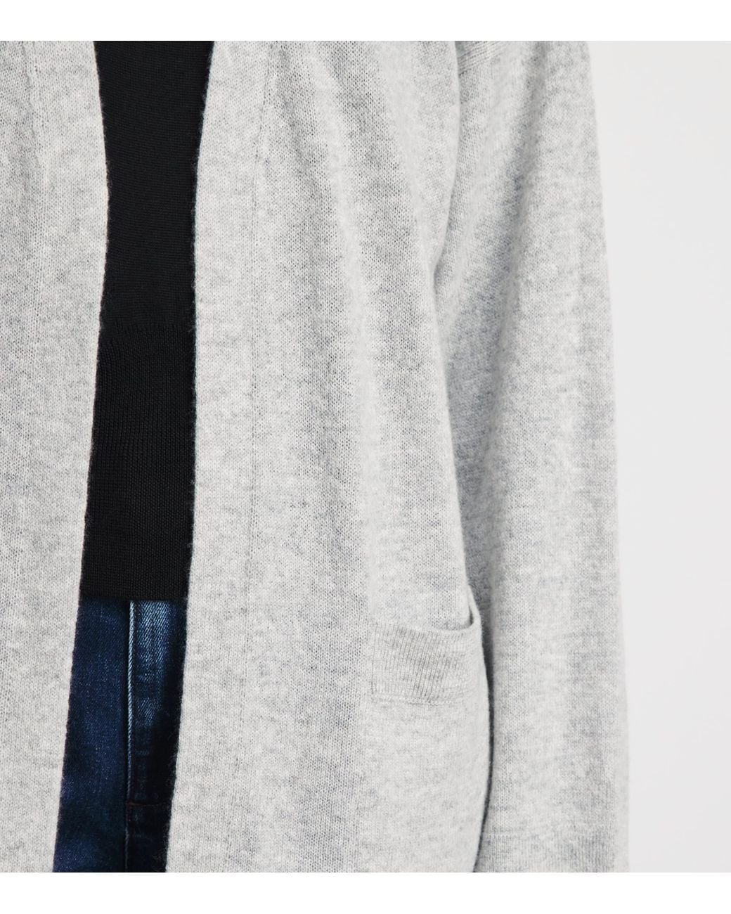 Johnstons White Cashmere Long Cardigan