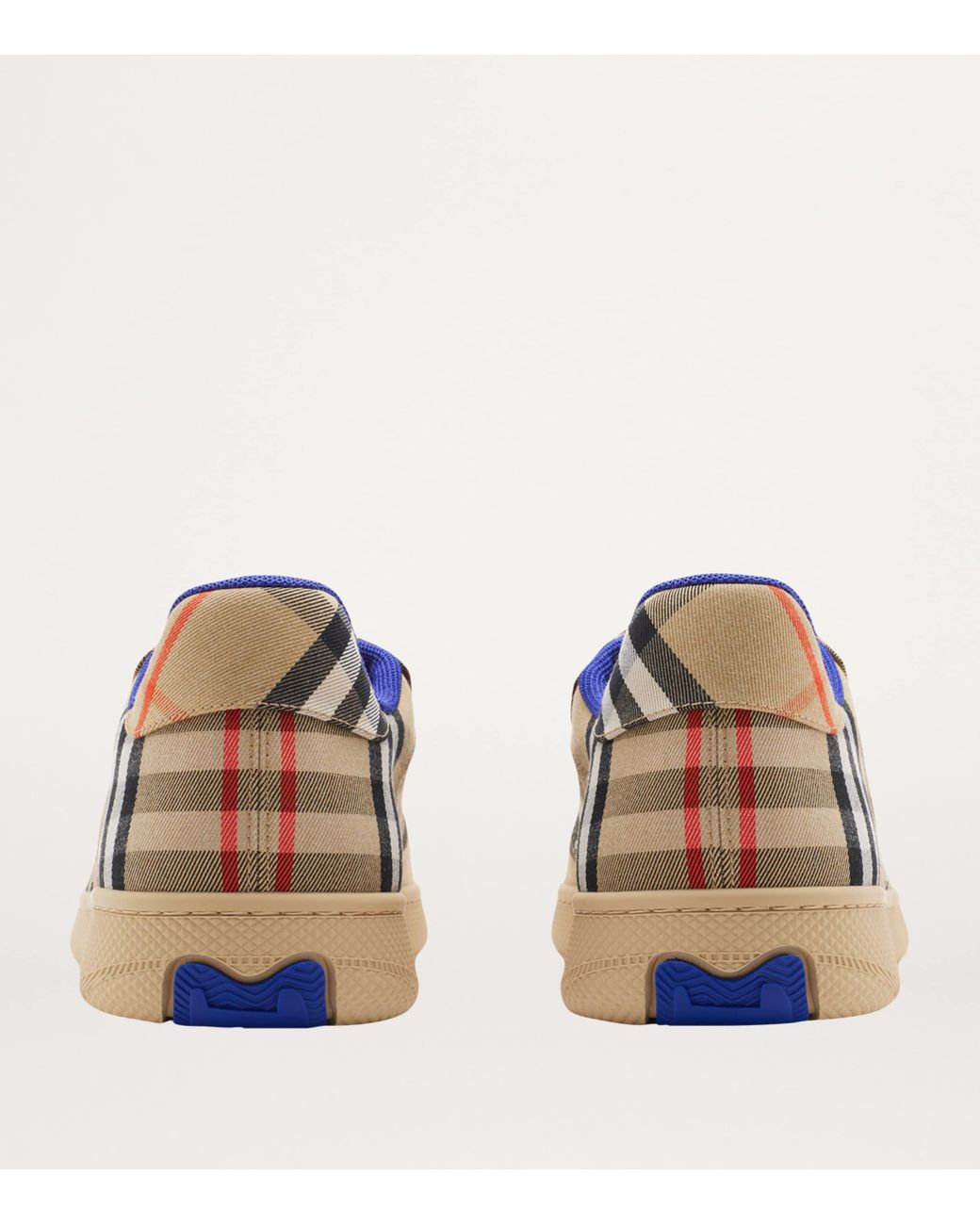 Burberry Brown Check Terrace Sneakers for men