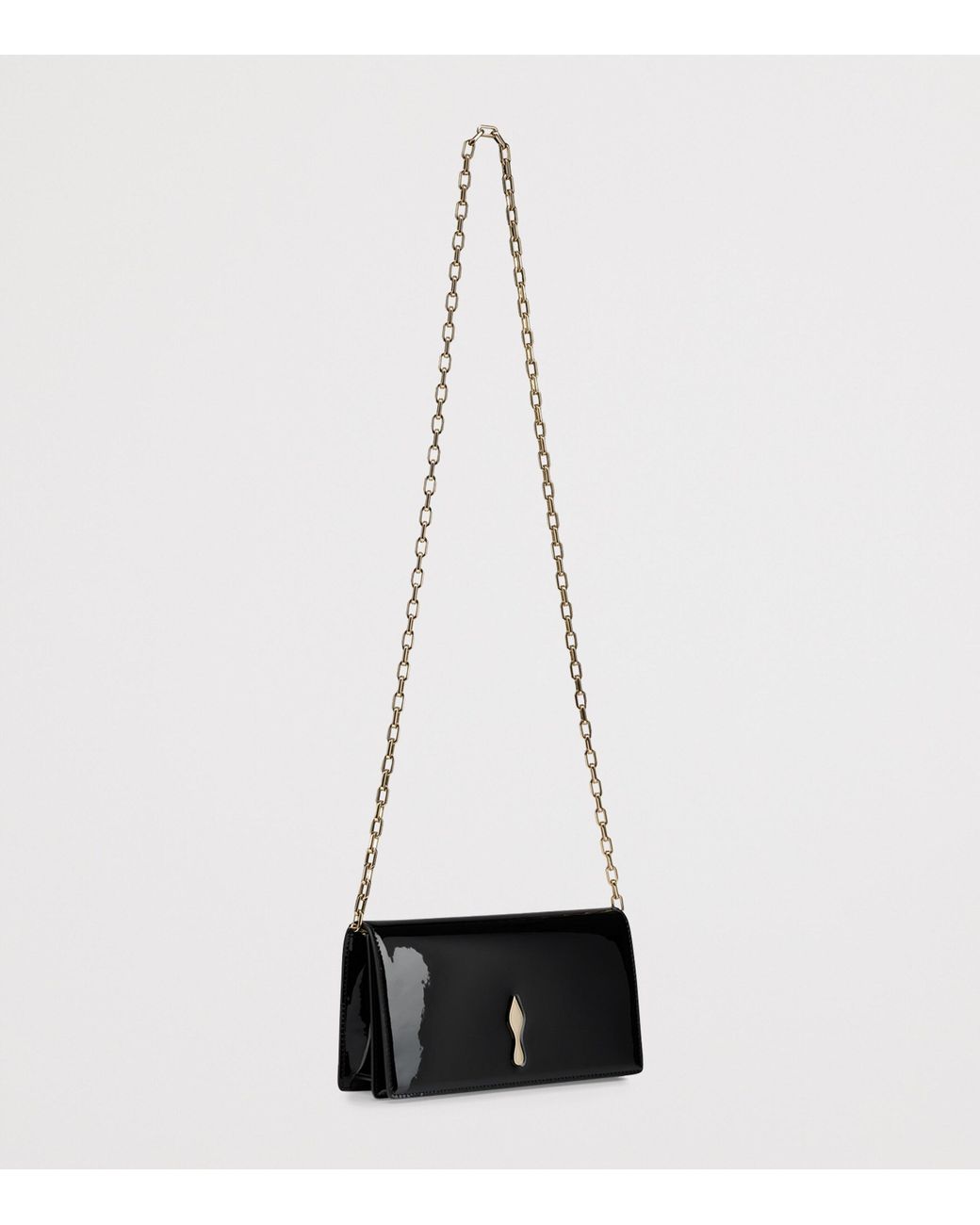 Christian Louboutin Black Bettina Patent Leather Clutch Bag