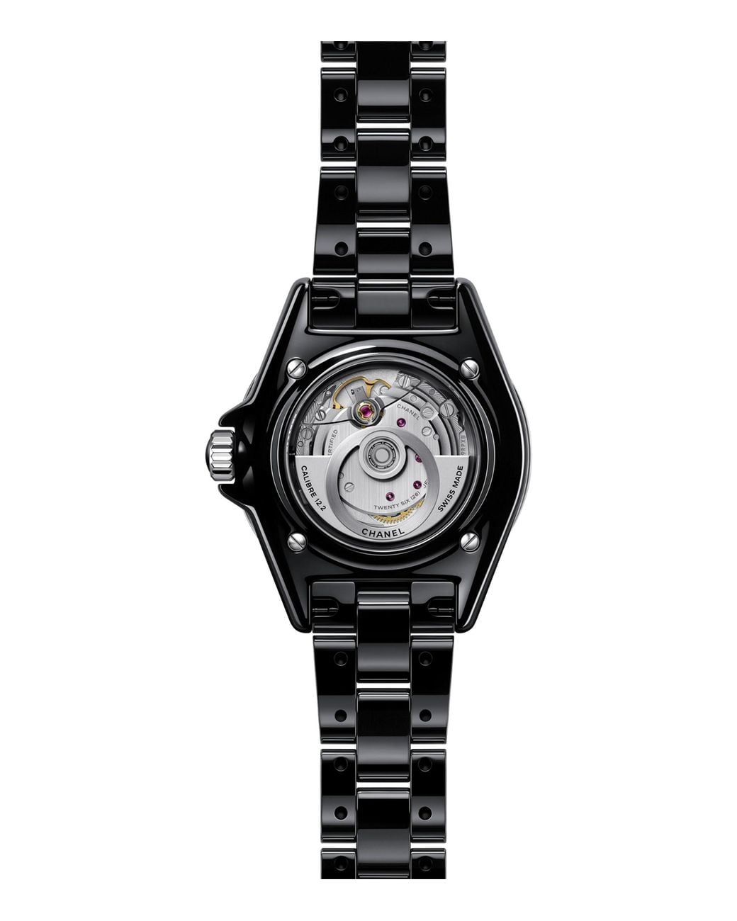 Chanel Black Ceramic And Steel J12 Calibre 12.2 Watch