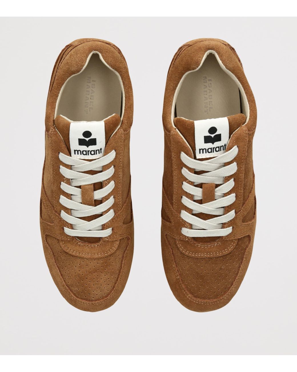 Isabel Marant Brown Suede Senny Low Sneakers