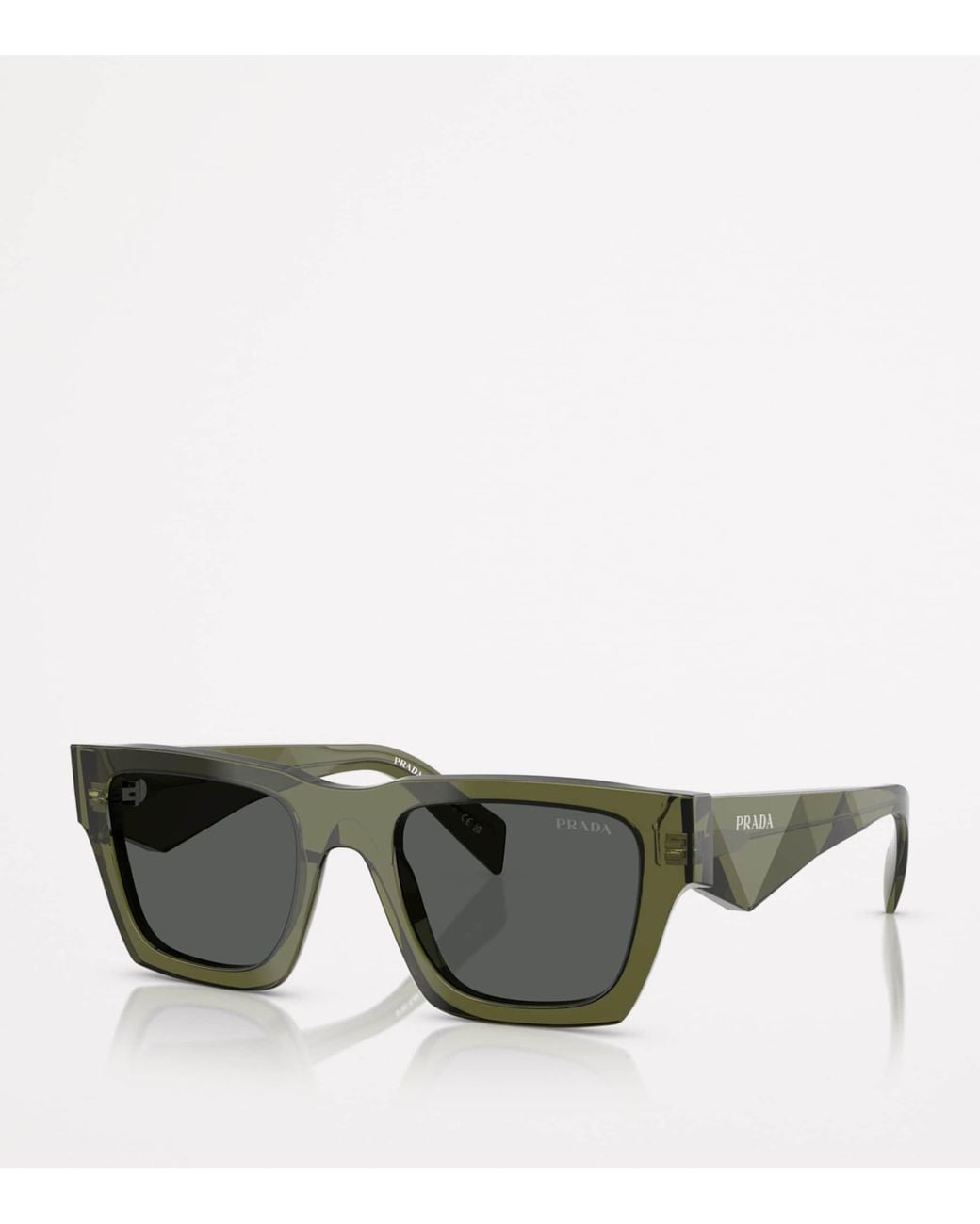 Prada Gray Acetate Pr A06S Sunglasses for men